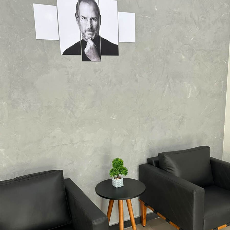 Sala de espera confortável com poltronas